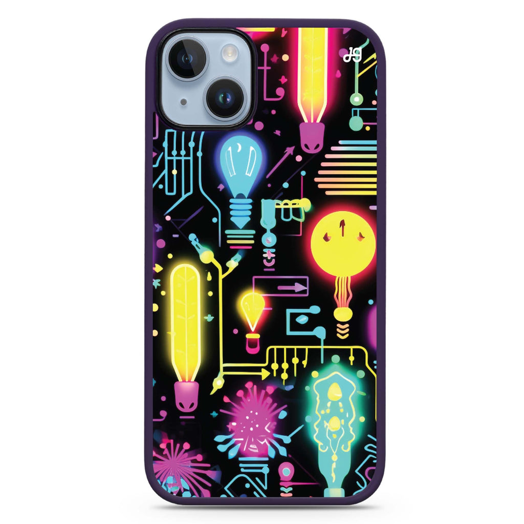 Neon Cascade iPhone 15 Plus 防衝擊保護殼