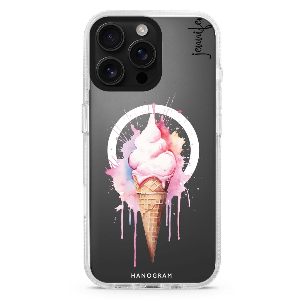 Sweet Swirls Magsafe 兼容水晶透明保護殼