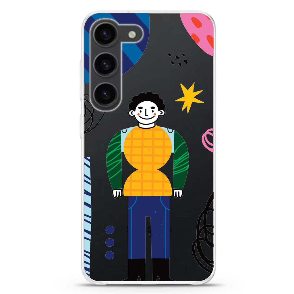 Abstract People Samsung Galaxy 水晶透明保護殼