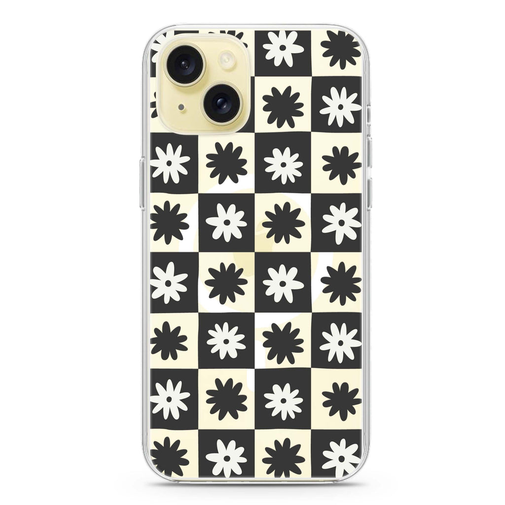 Flowers iPhone 15 Magsafe 兼容水晶透明保護殼