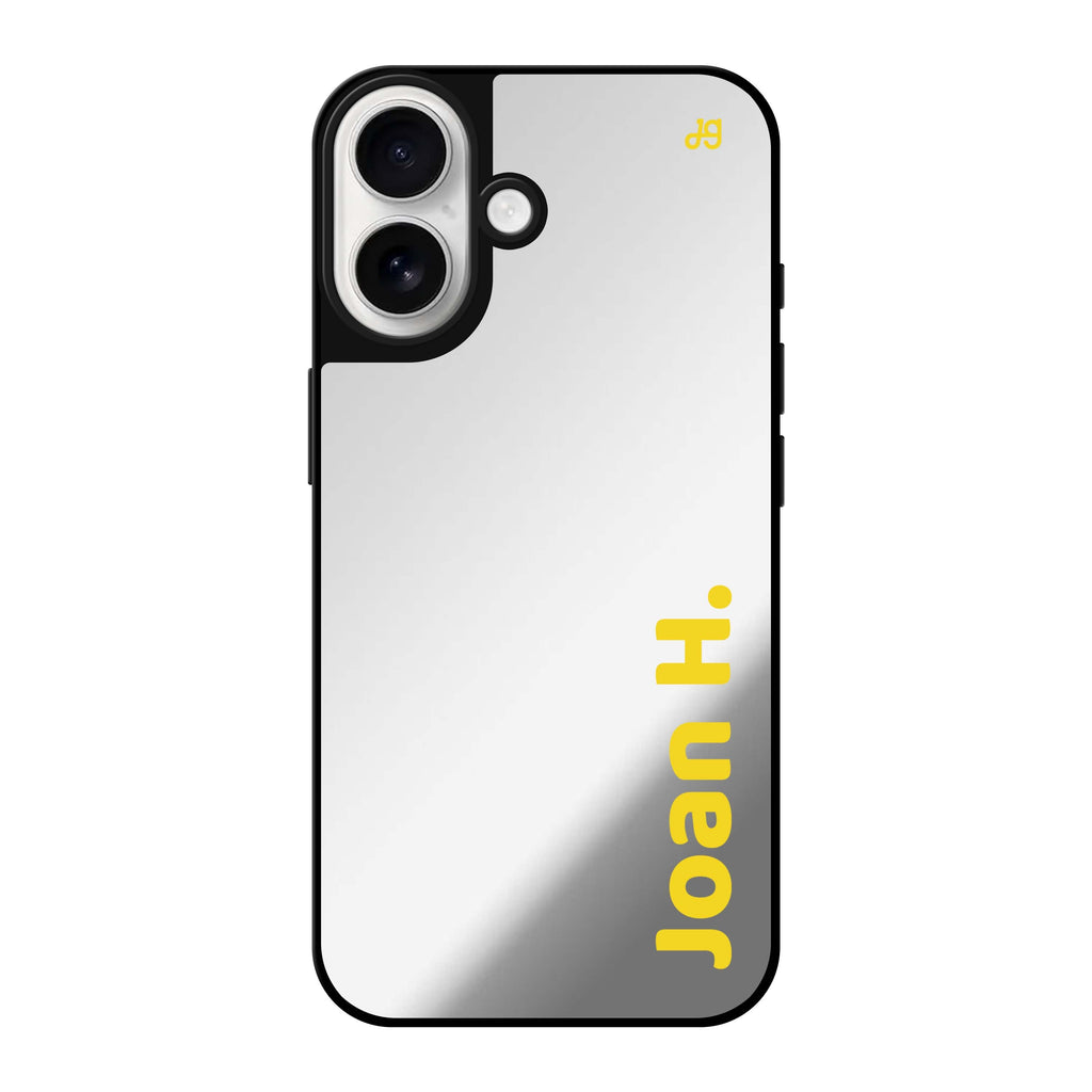 Reflective iPhone 16 Mirror Case –Signed & Styled Design