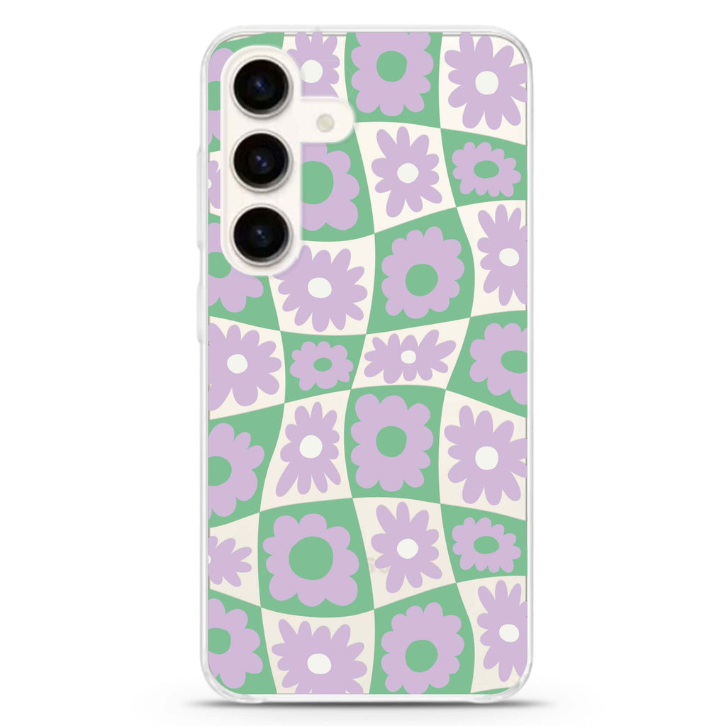 Flowers Samsung Galaxy S26/S25/S24 水晶透明保護殼正面展示