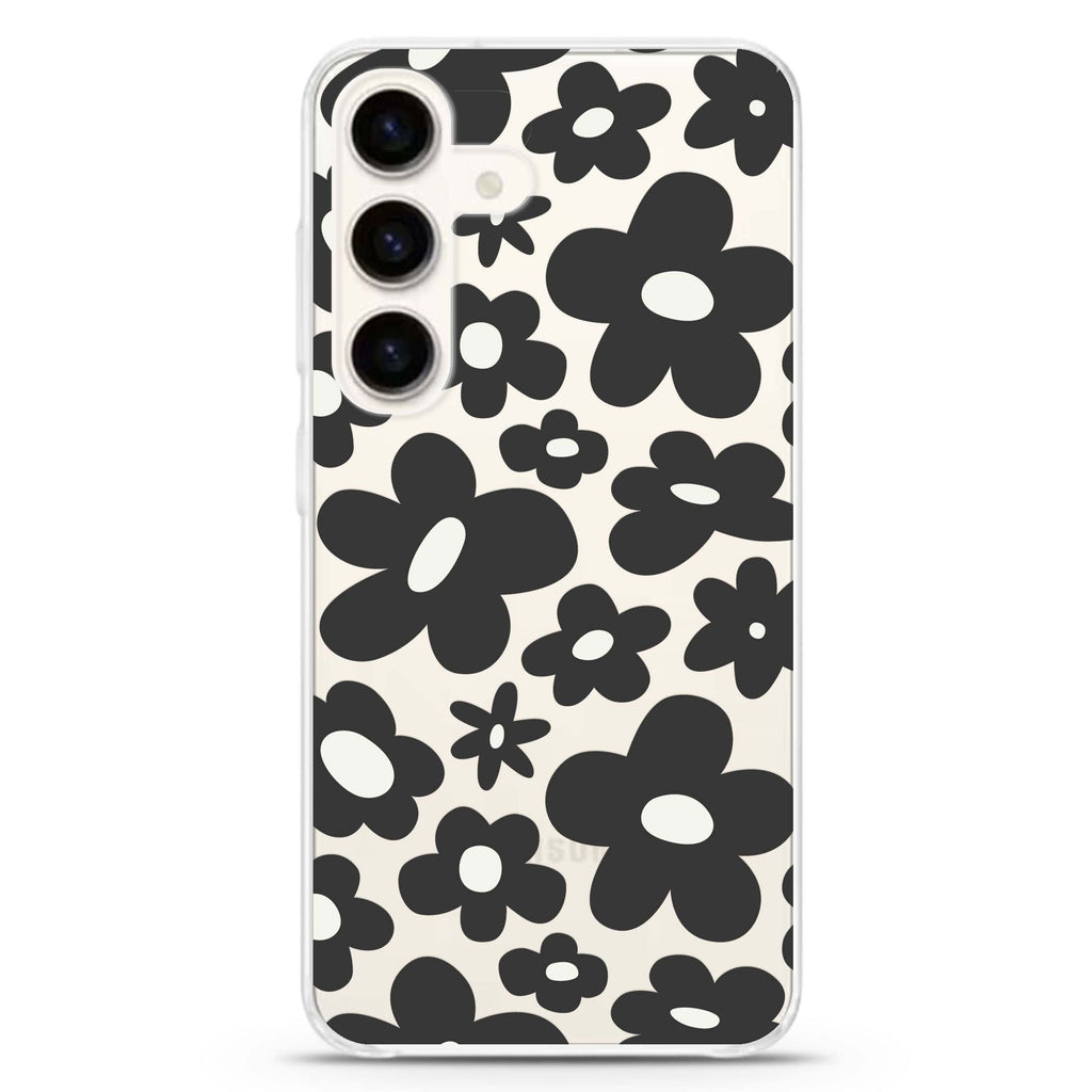 Flowers Samsung Galaxy S26/S25/S24 水晶透明保護殼正面展示