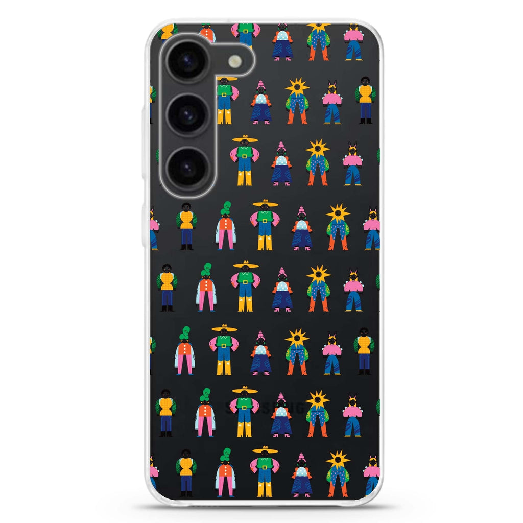 Abstract People Family Samsung Galaxy 水晶透明保護殼
