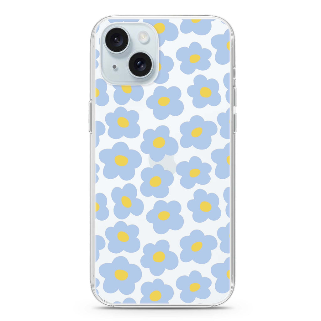 Flowers Pattern iPhone 15 水晶透明保護殼