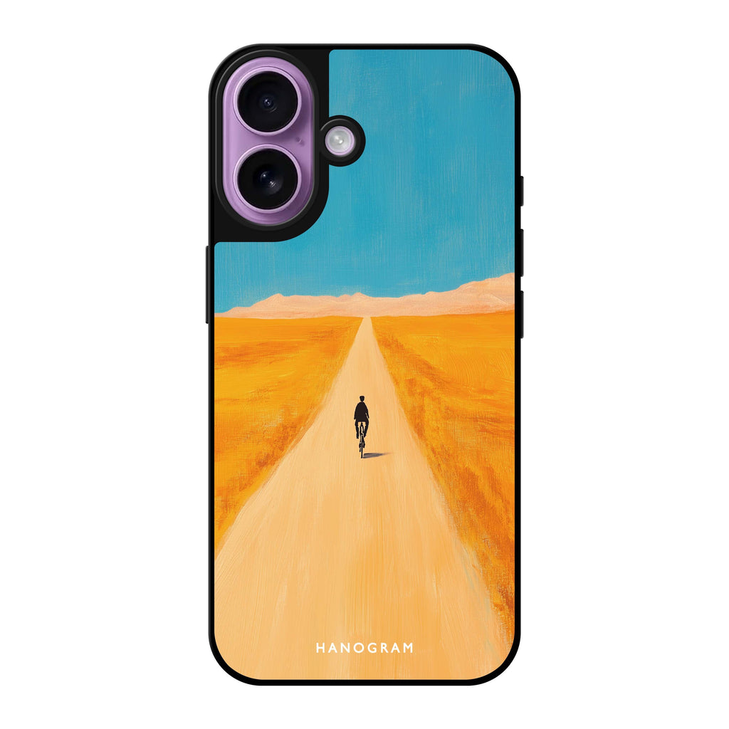 Reflective iPhone 16 Mirror Case –Pedal Alone Design