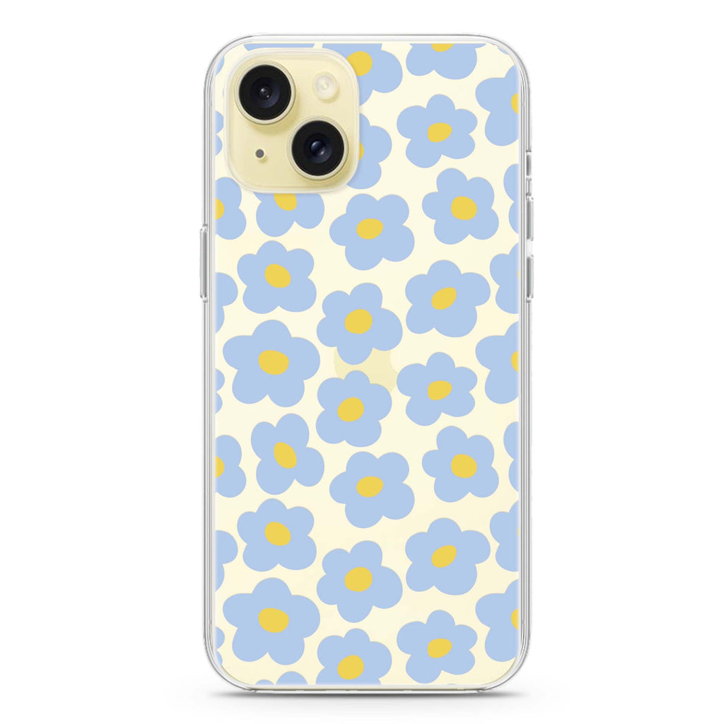 Flowers Pattern iPhone 15 plus 水晶透明保護殼
