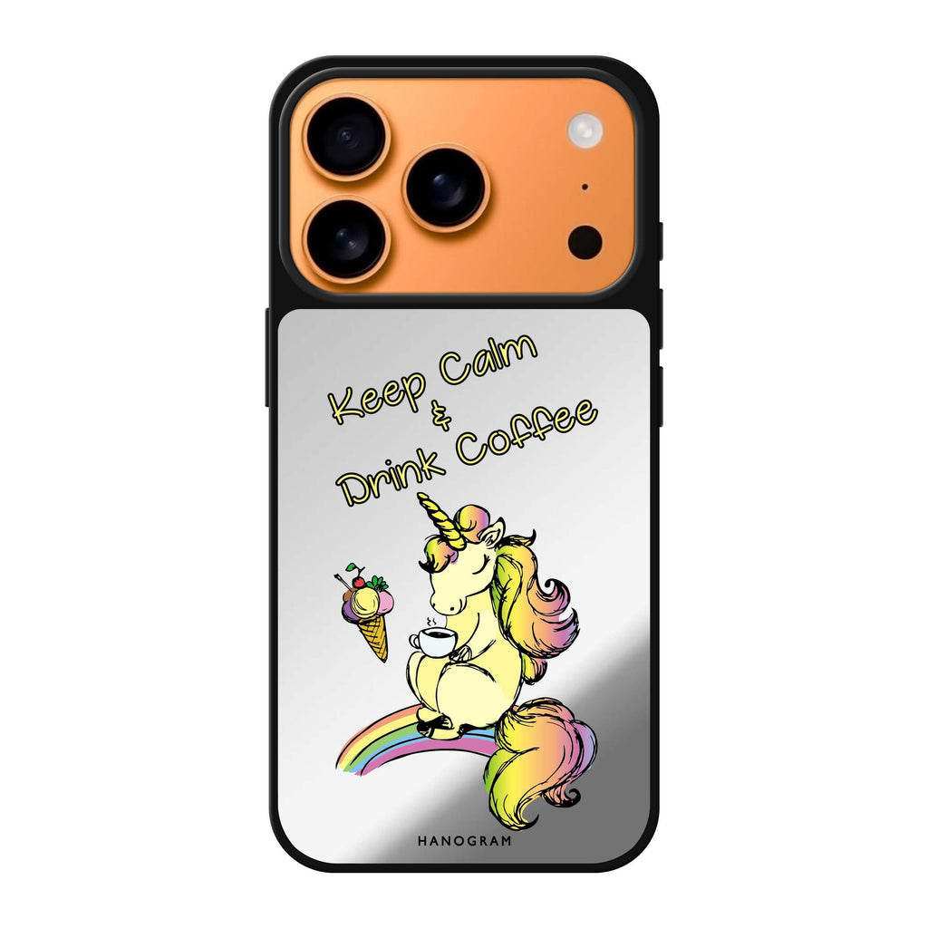Cute Unicorn 獨角獸 iPhone 17 Pro Max 鏡面手機殼主圖