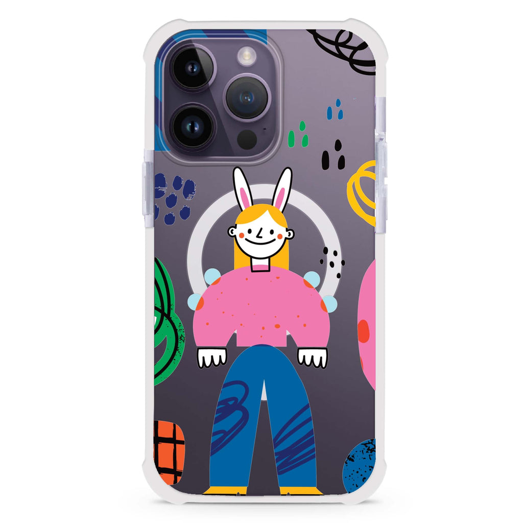 Abstract People iPhone Magsafe 兼容超強防摔保護殼
