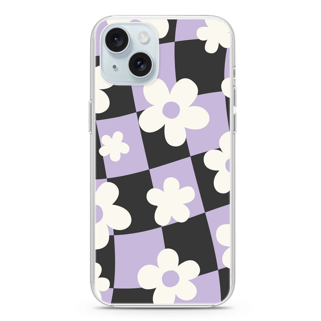 Flowers Pattern iPhone 15 plus 水晶透明保護殼