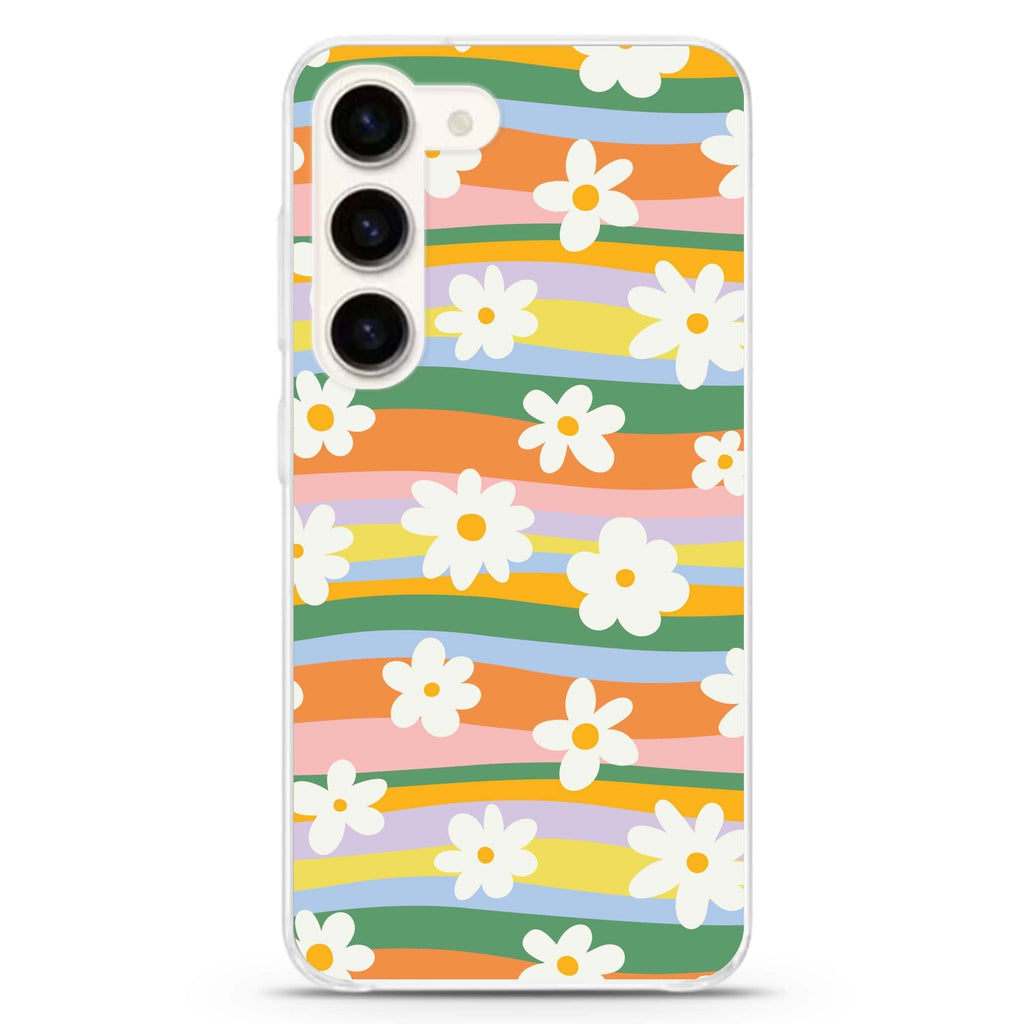 Flowers Samsung Galaxy 水晶透明保護殼