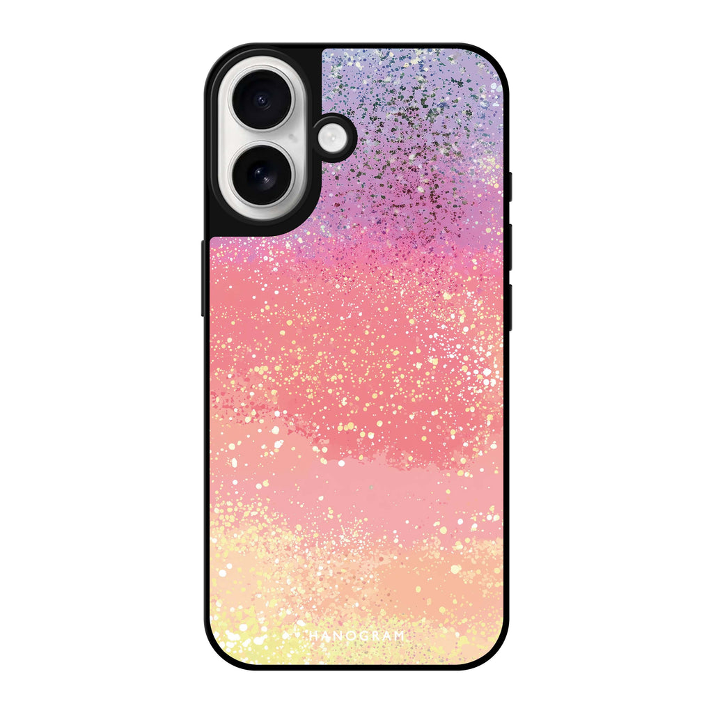 Reflective iPhone 16 Mirror Case –Pastel Prism Design