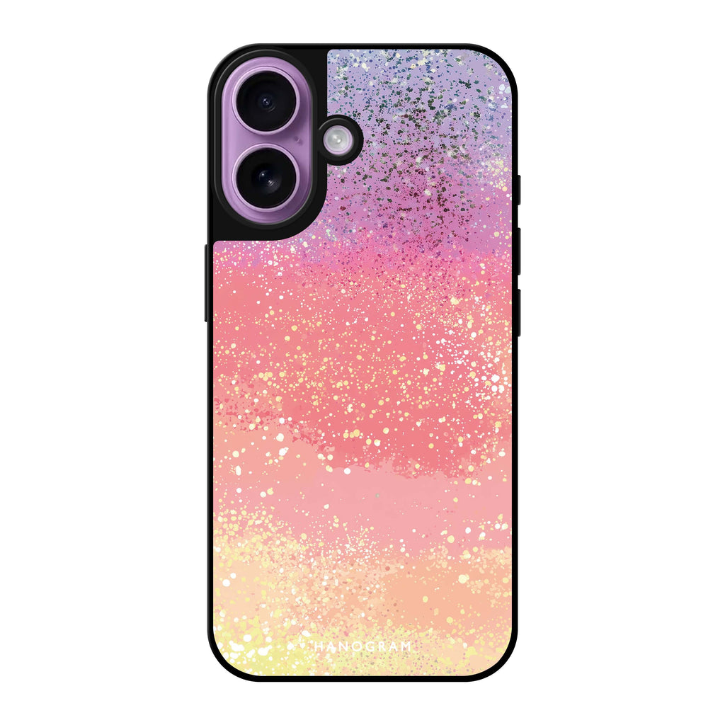 Reflective iPhone 16 Mirror Case –Pastel Prism Design