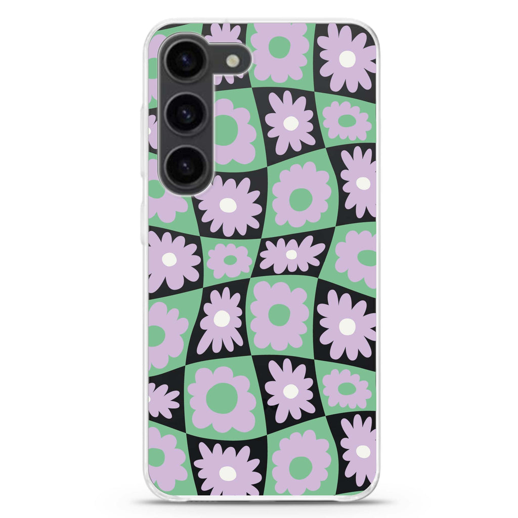 Flowers Samsung Galaxy 水晶透明保護殼