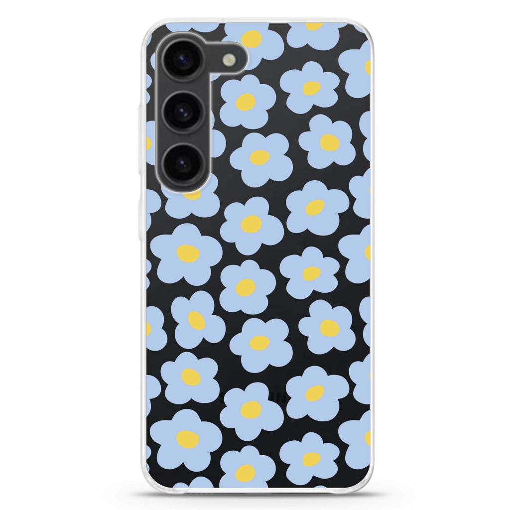 Flowers Pattern Samsung Galaxy 水晶透明保護殼