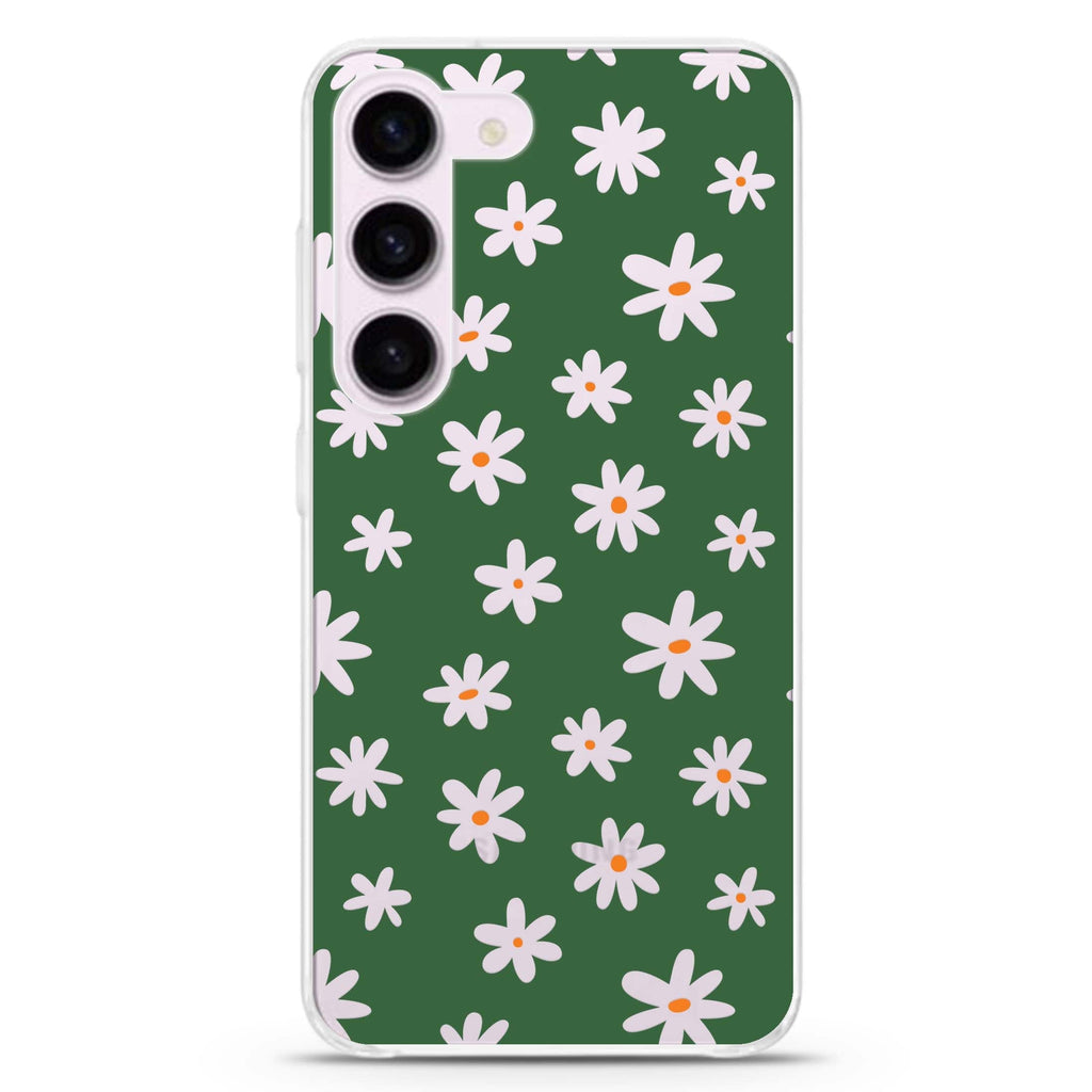 Flowers Pattern Samsung Galaxy 水晶透明保護殼