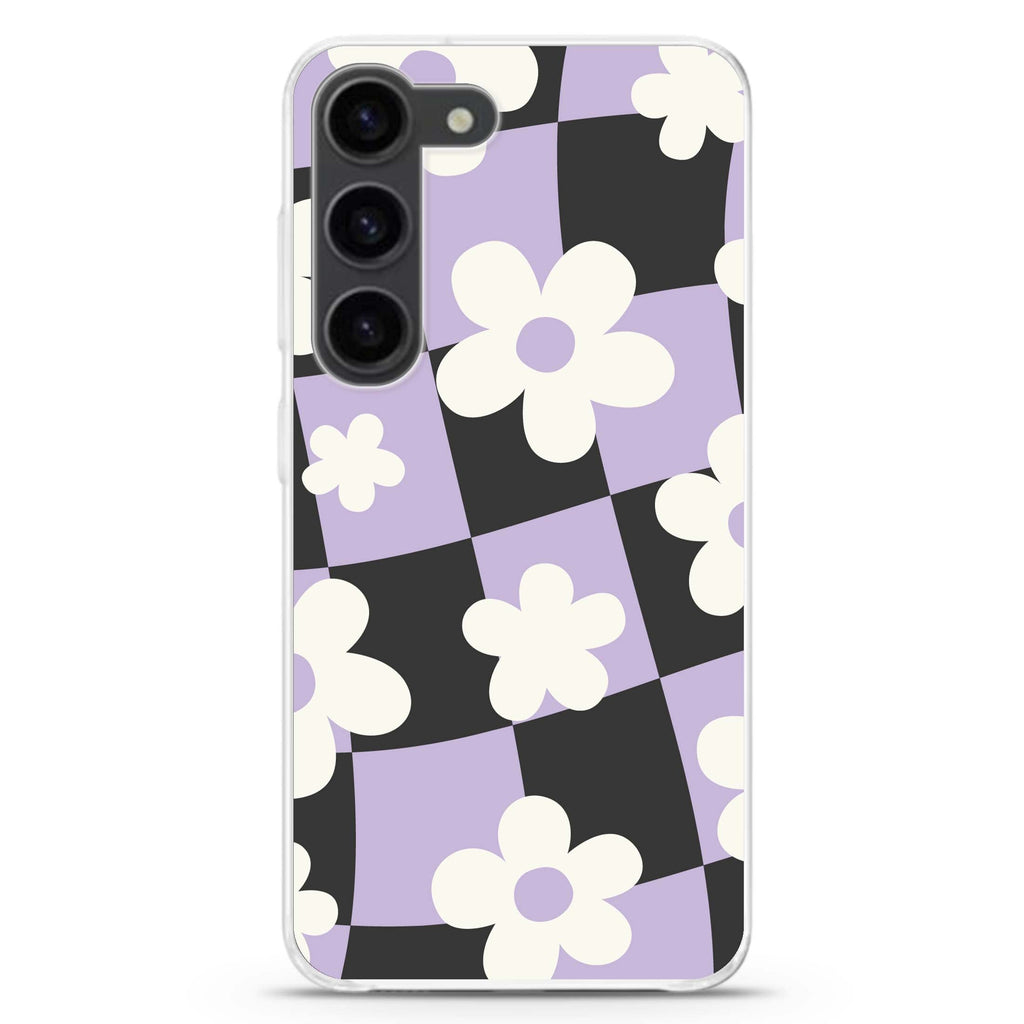 Flowers Pattern Samsung Galaxy 水晶透明保護殼