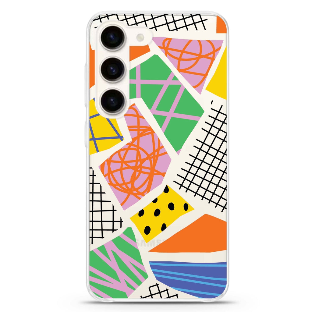 Flowers Pattern Samsung Galaxy 水晶透明保護殼