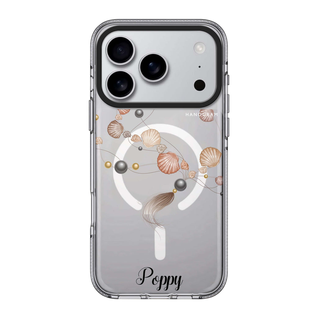 Connection of Sea iPhone 17 Pro Max MagSafe 水晶透明保護殼 自然風格設計 可自訂名字 圖1