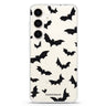 Midnight Bat Swarm Samsung Galaxy S26/S25/S24 水晶透明保護殼正面展示