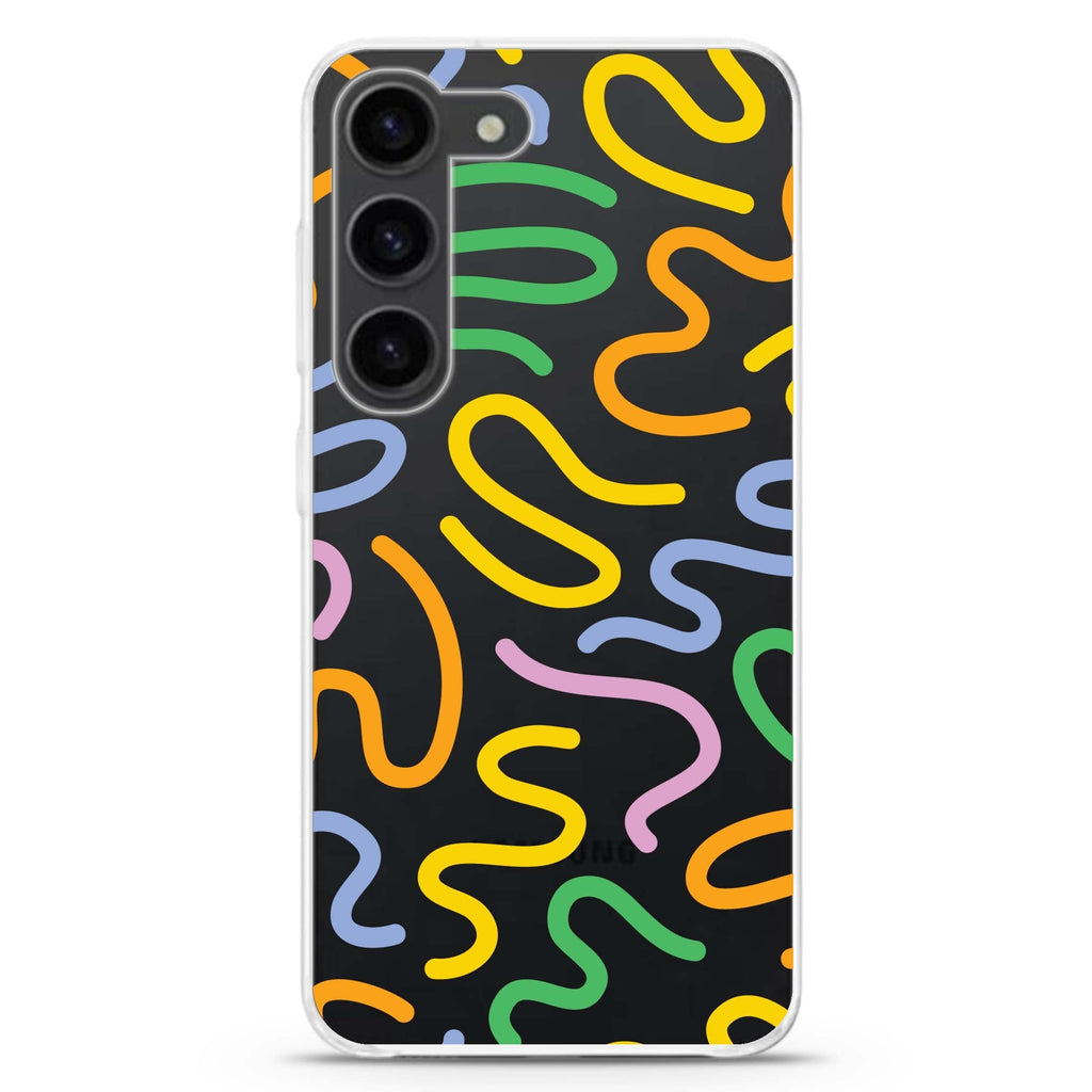 Abstract Doodles Samsung Galaxy 水晶透明保護殼