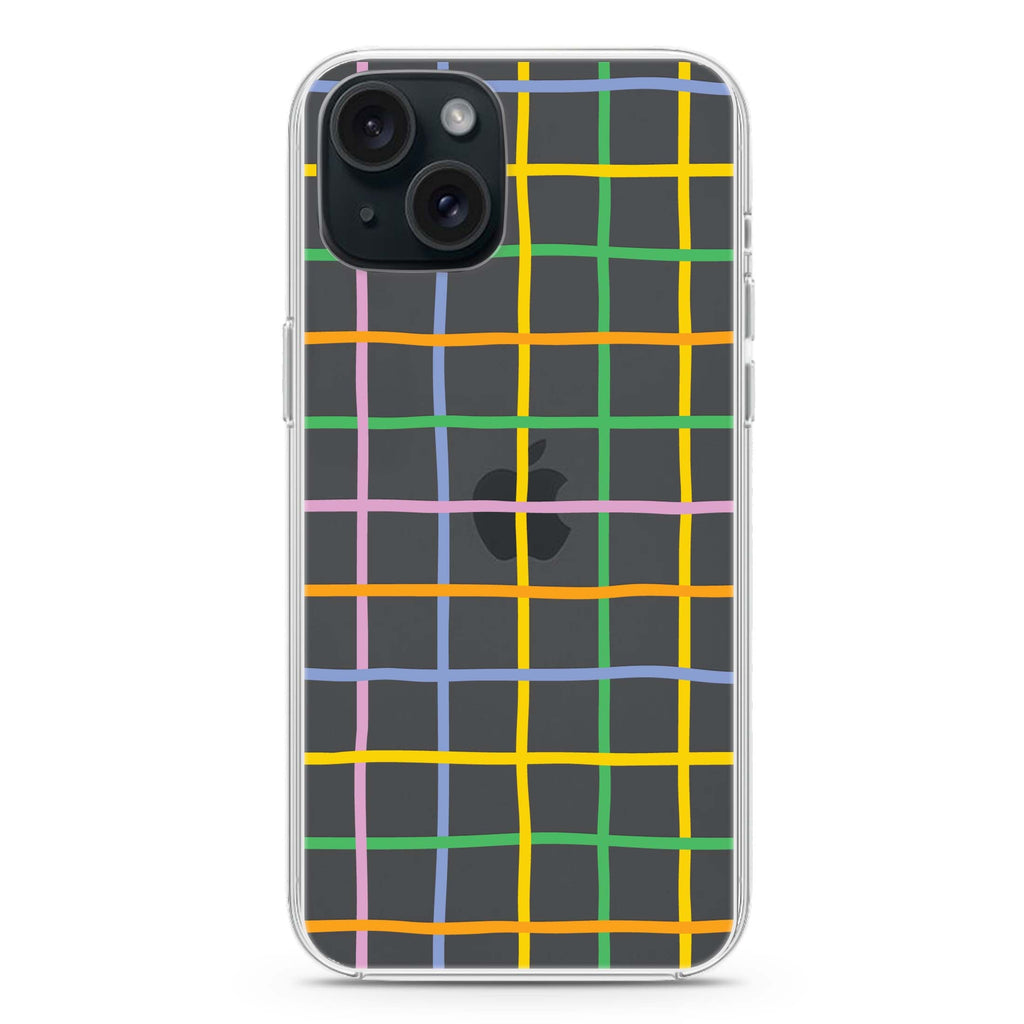 Abstract Doodles Pattern iPhone 15 水晶透明保護殼