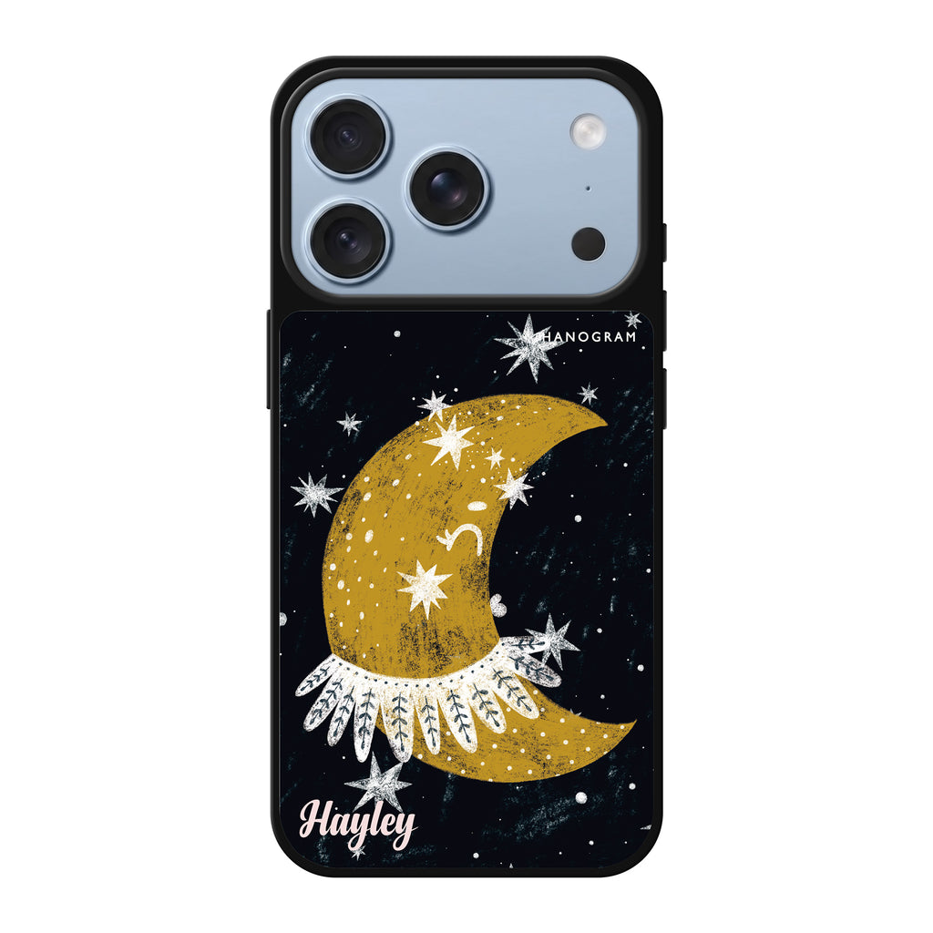 Cute Half Moon 鏡面手機殼