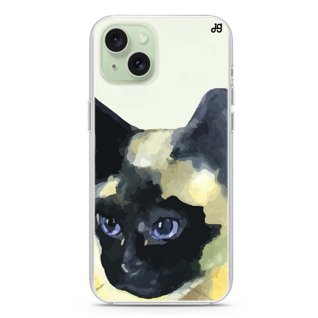 Watercolour Cat iPhone 15 plus 水晶透明保護殼