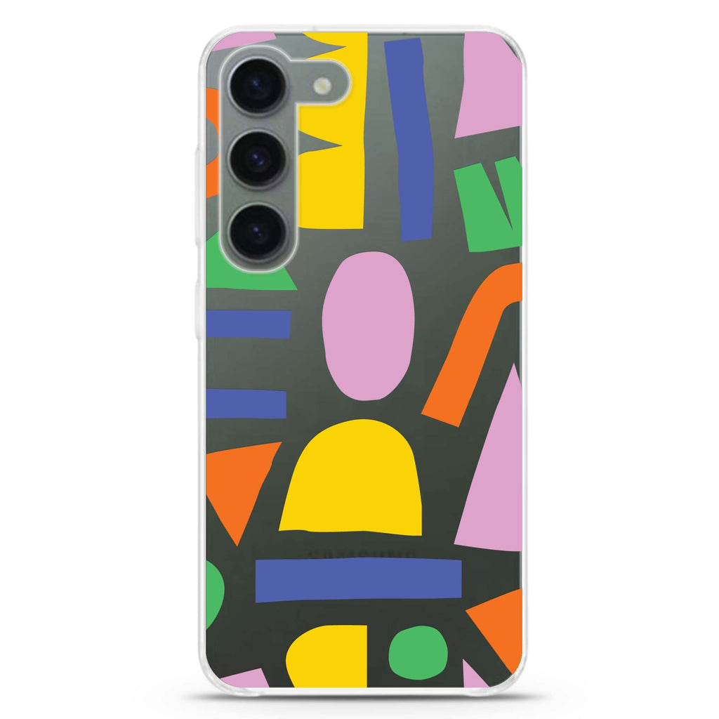 Abstract Doodles Samsung Galaxy 水晶透明保護殼