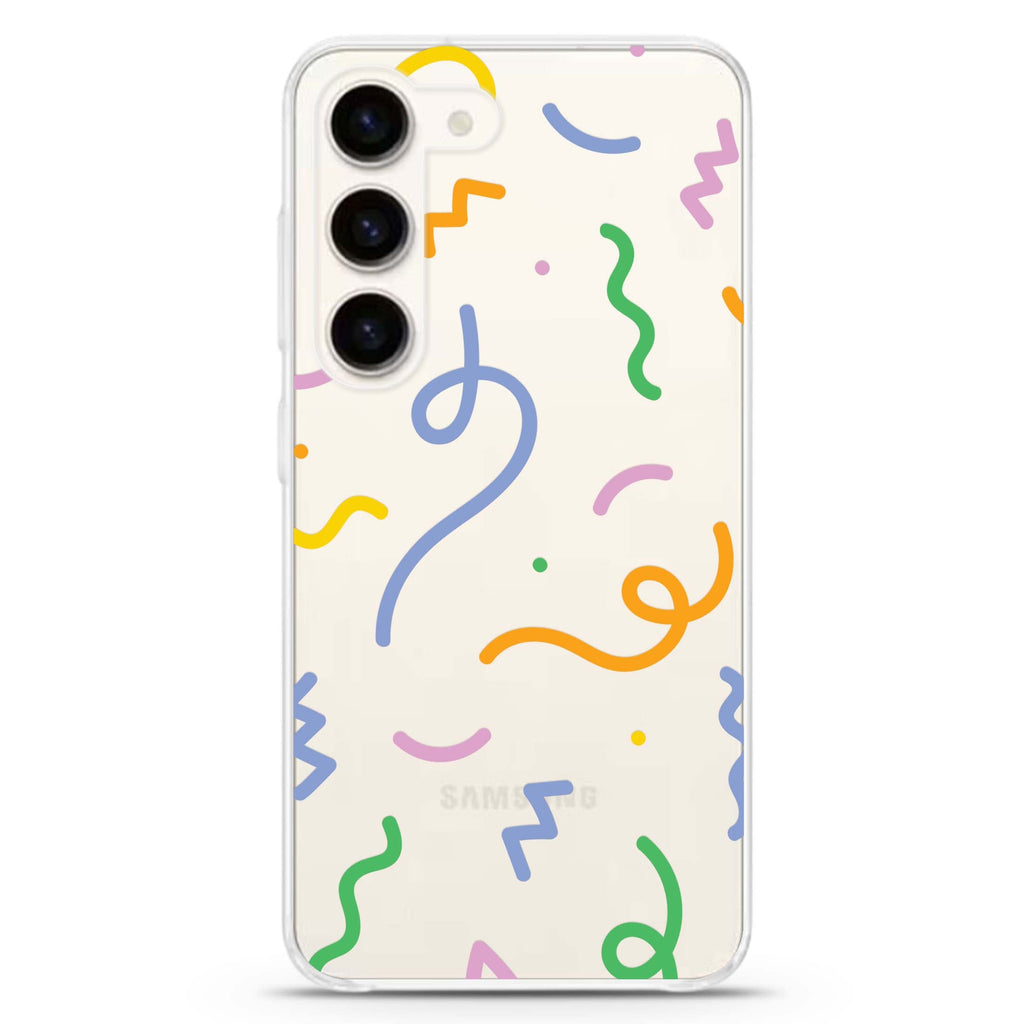 Abstract Doodles Samsung Galaxy 水晶透明保護殼