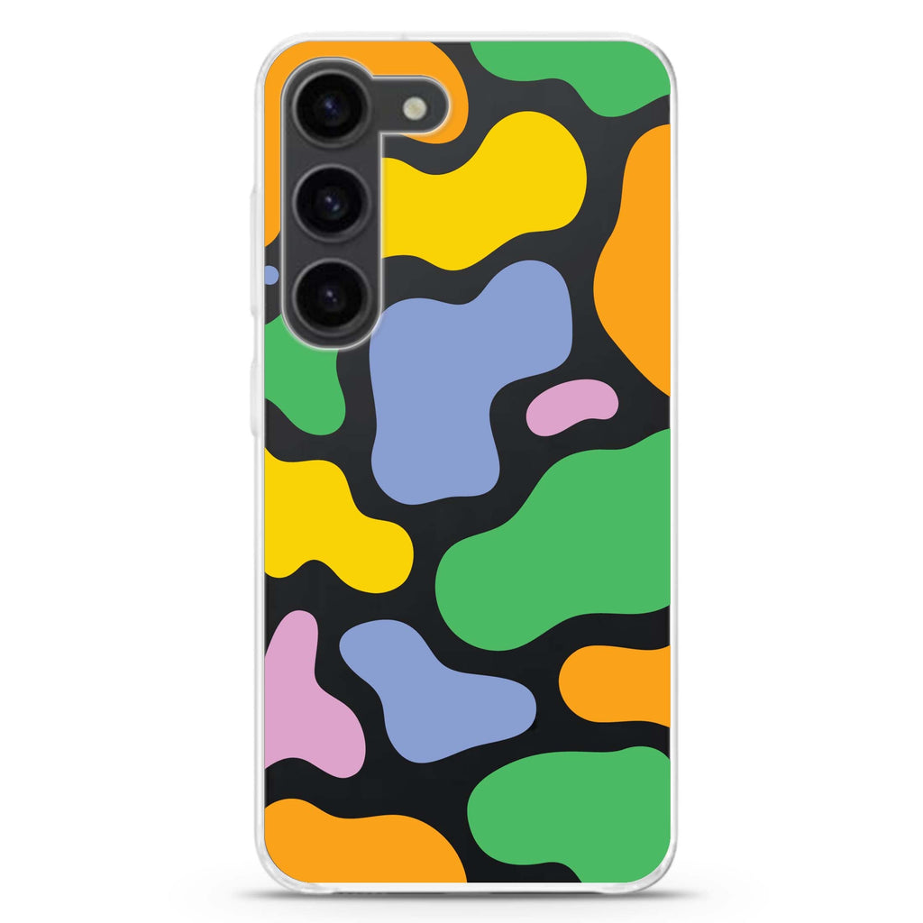 Abstract Doodles Samsung Galaxy 水晶透明保護殼