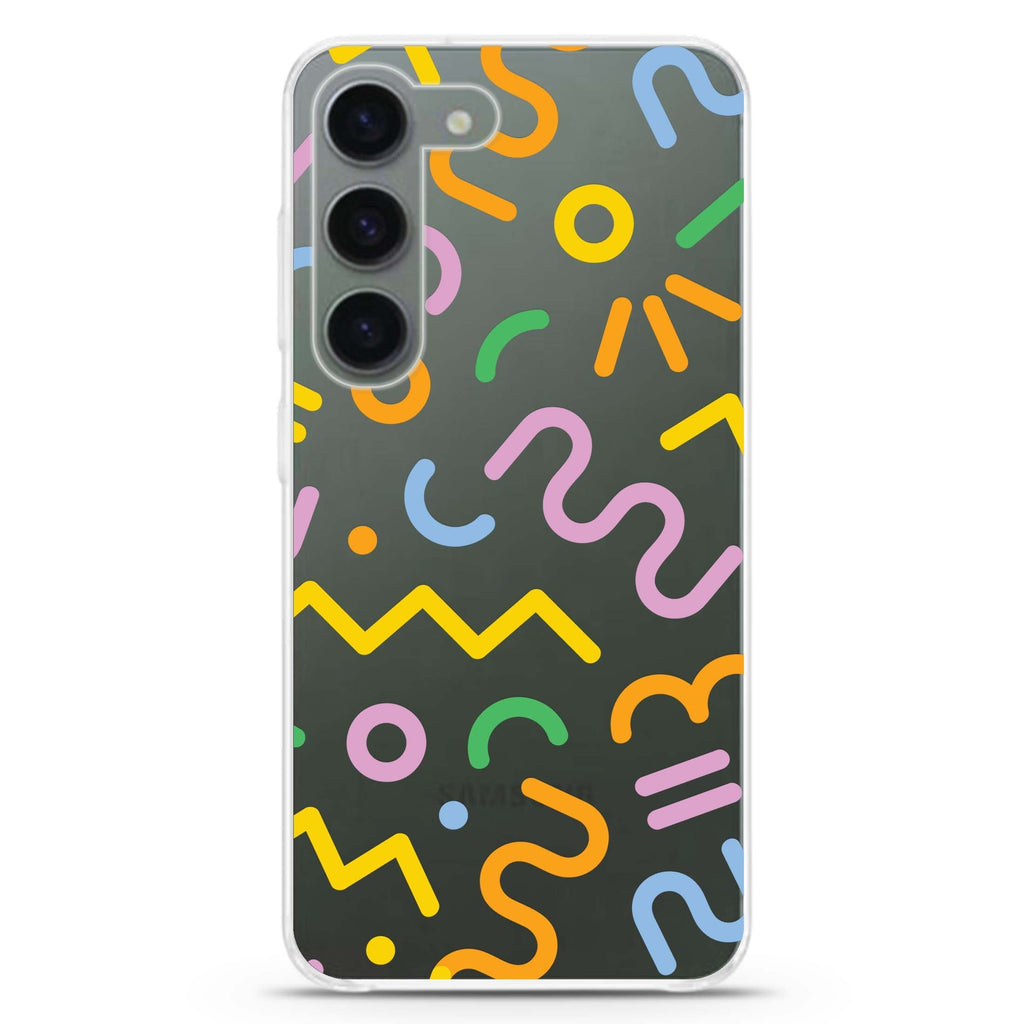 Abstract Doodles Samsung Galaxy 水晶透明保護殼