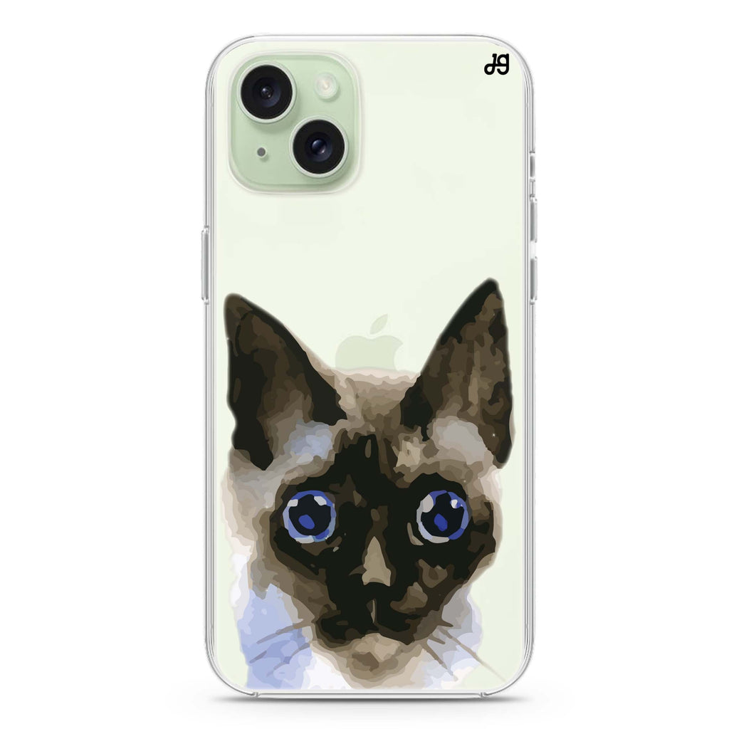 Watercolour Cat iPhone 15 水晶透明保護殼