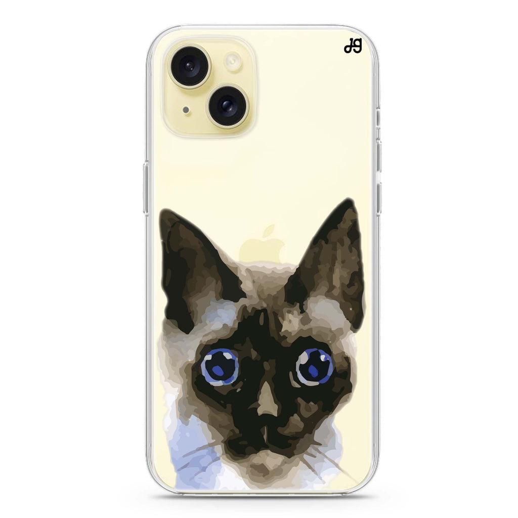 Watercolour Cat iPhone 15 plus 水晶透明保護殼