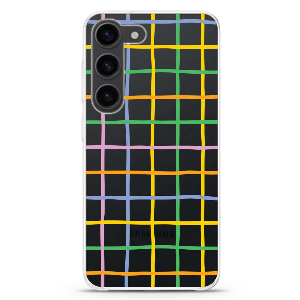Abstract Doodles Pattern Samsung Galaxy 水晶透明保護殼