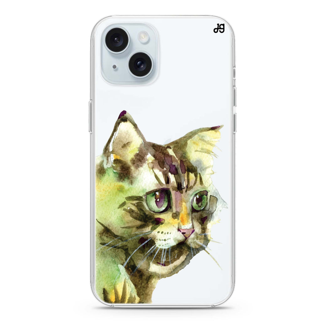 Watercolour Cat iPhone 15 plus 水晶透明保護殼