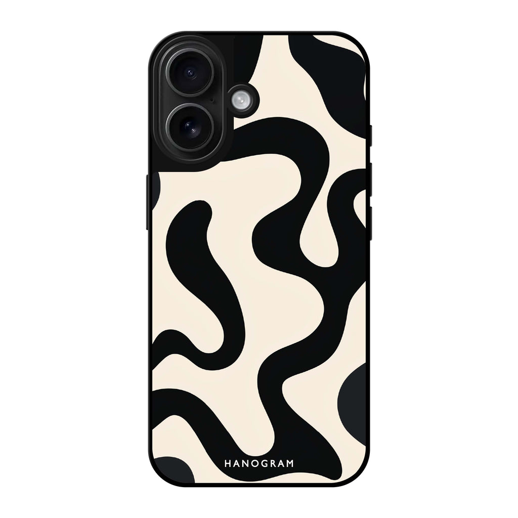 Reflective iPhone 16 Mirror Case –Interlock Noir Design