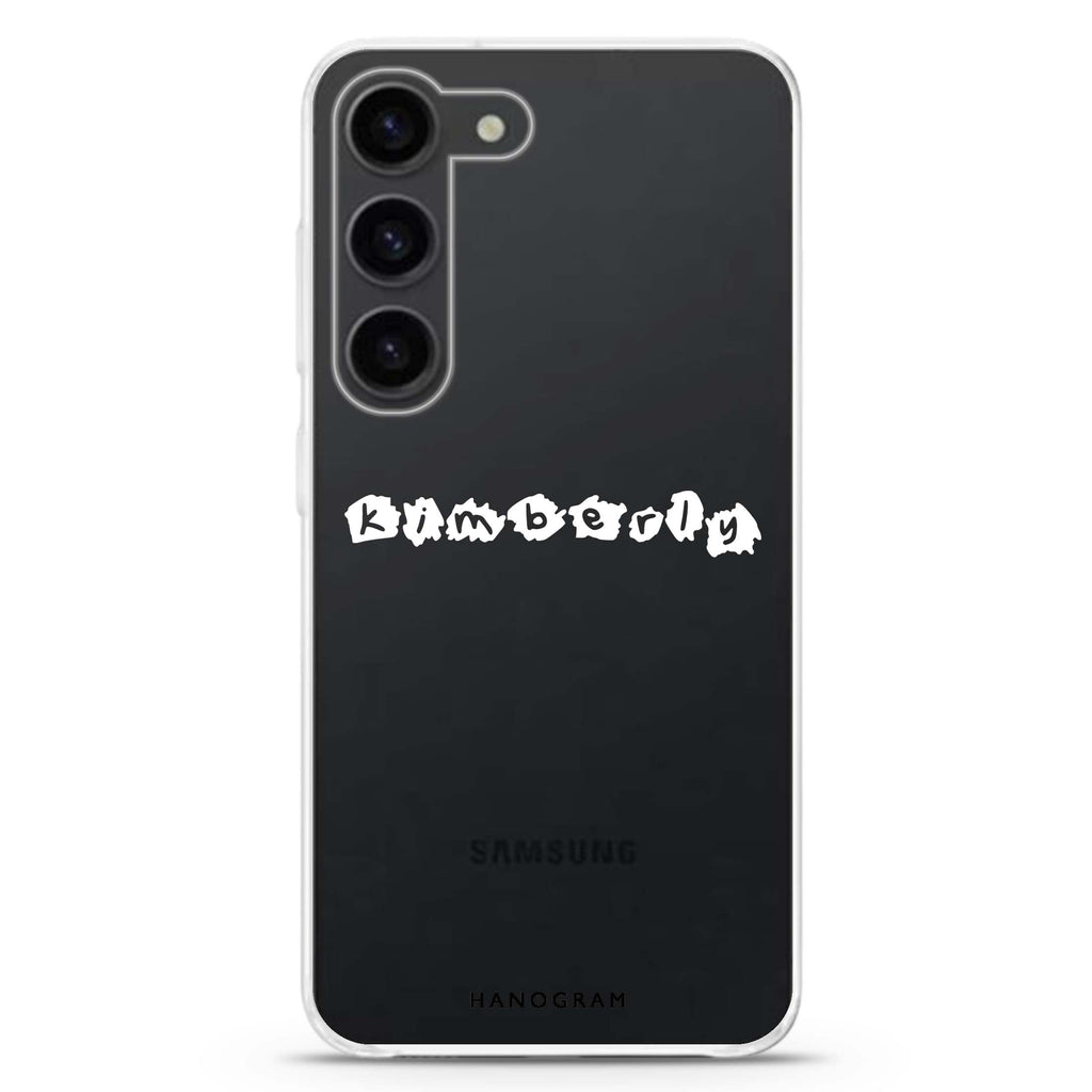 Sticker Custom Name Samsung Galaxy 水晶透明保護殼