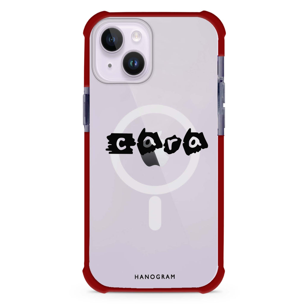 Sticker Custom Name iPhone 15 Plus Magsafe 兼容超強防摔保護殼