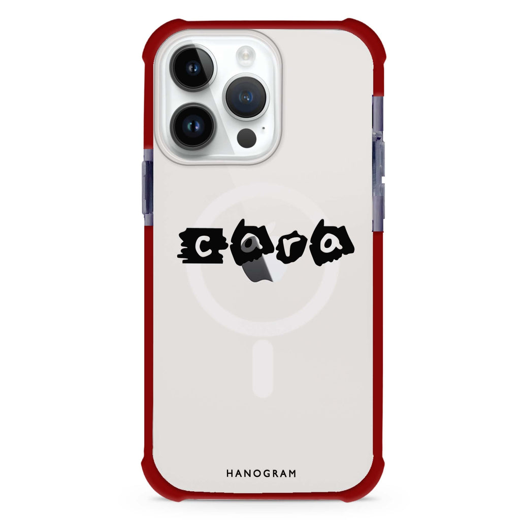 Sticker Custom Name iPhone Magsafe 兼容超強防摔保護殼