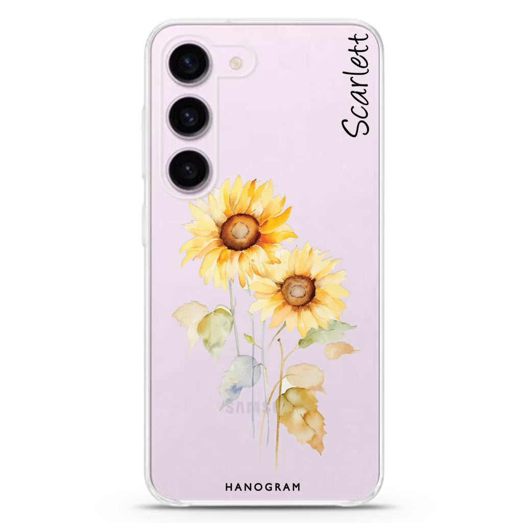 Sunny Blooms Samsung Galaxy 水晶透明保護殼