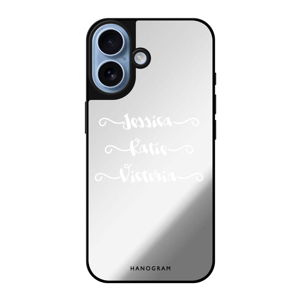 Reflective iPhone 16 Mirror Case –Triple Design