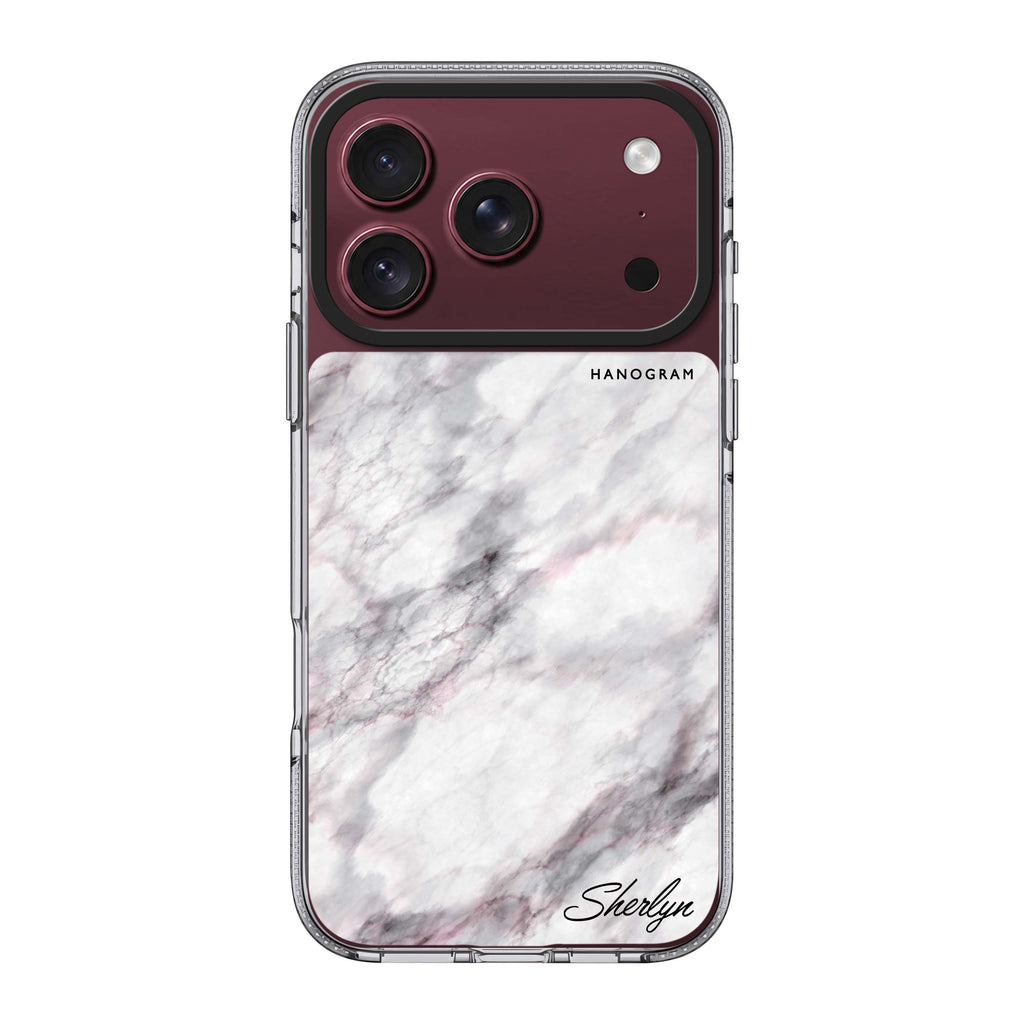 Simple White Marble 水晶透明保護殼