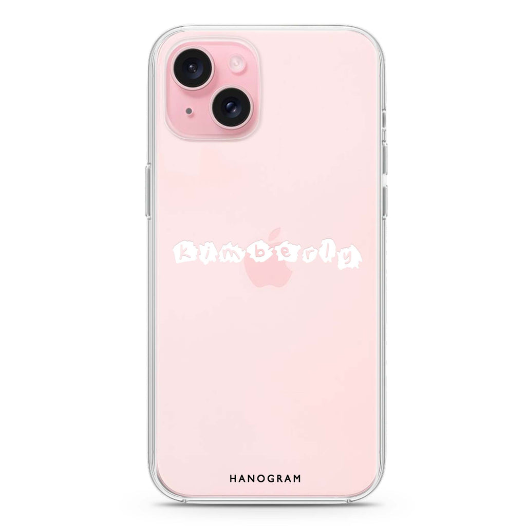 Sticker Custom Name iPhone 15 水晶透明保護殼