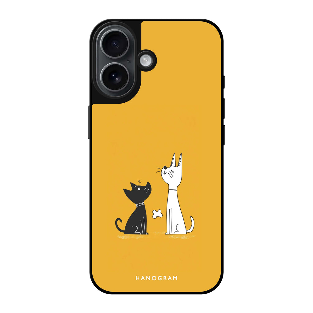 Reflective iPhone 16 Mirror Case –Paw & Claw Design
