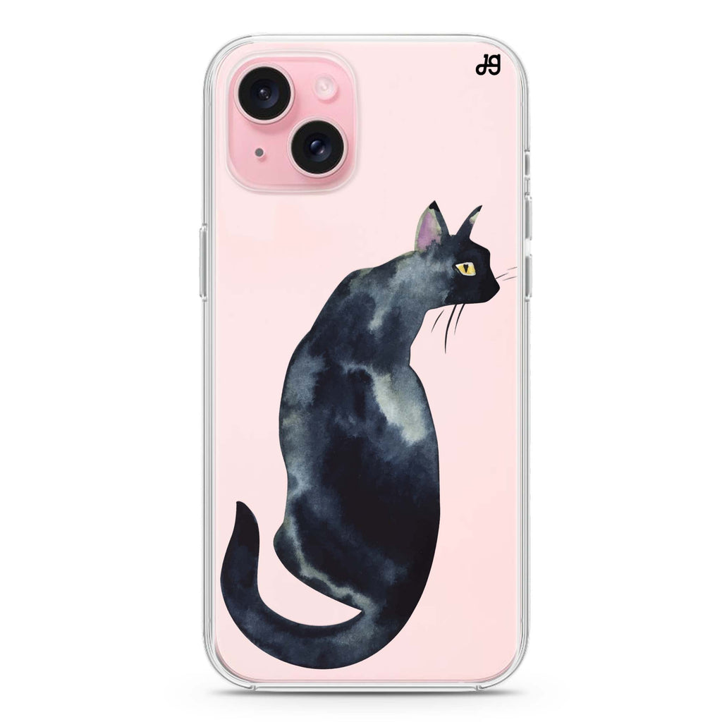 Watercolour Cat iPhone 15 plus 水晶透明保護殼