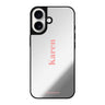 Reflective iPhone 16 Mirror Case –YourName Club Design