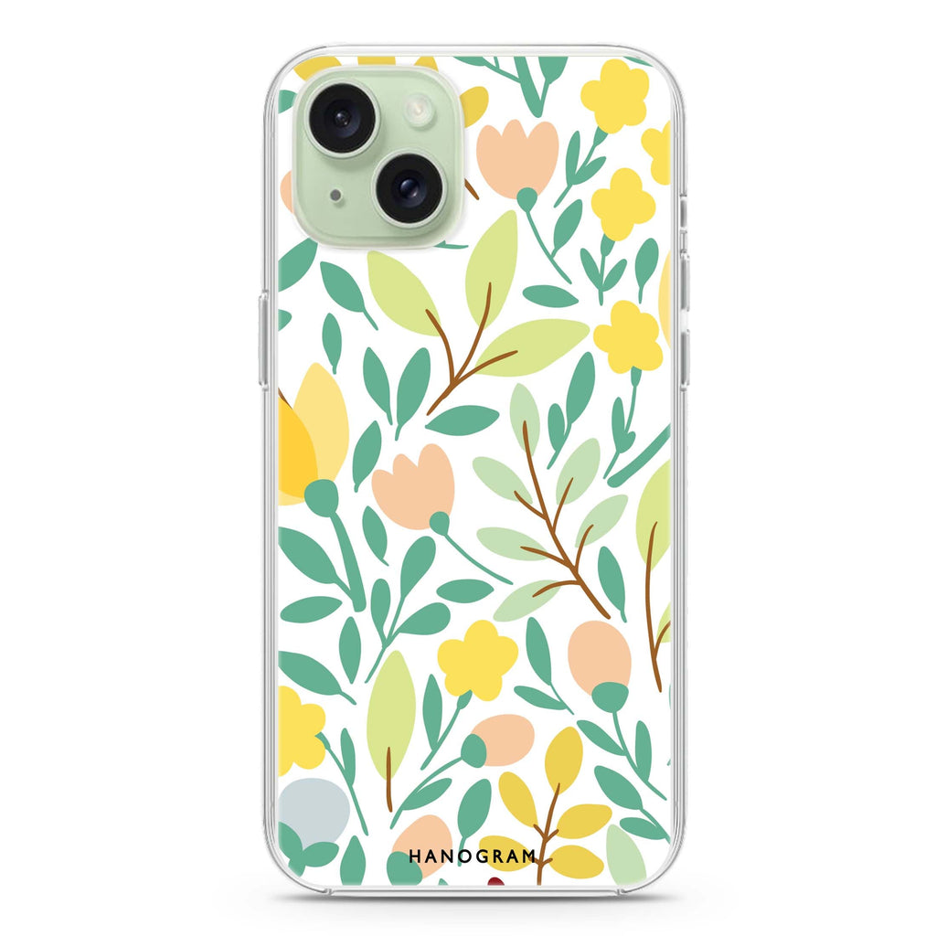 Floral iPhone 15 水晶透明保護殼