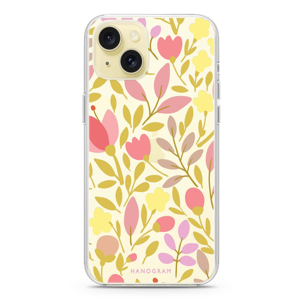 Floral iPhone 15 水晶透明保護殼