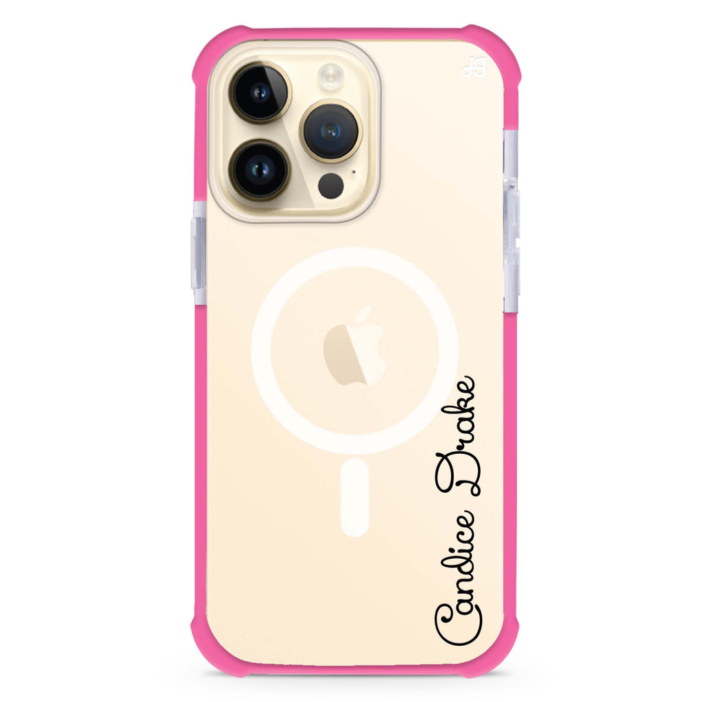 Delicacy Custom Name iPhone Magsafe 兼容超強防摔保護殼